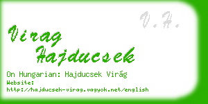 virag hajducsek business card